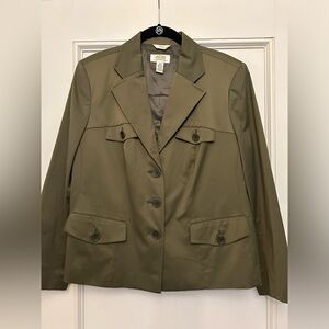 Talbots Women’s Petite Army Green Style Blazer size 12W